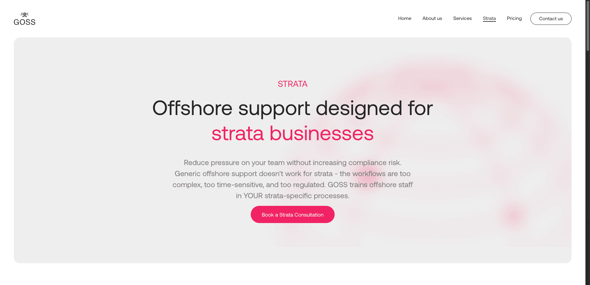 Opengamma Strata GOSS: Offshore Strata Support